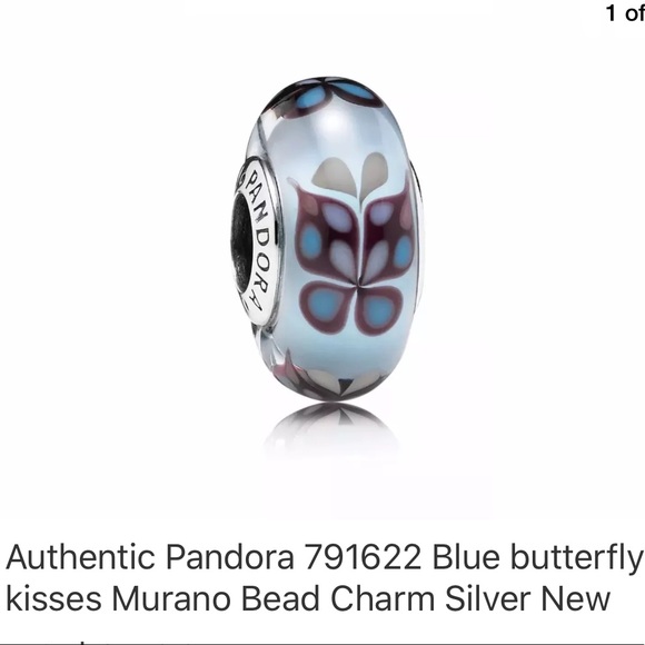 Pandora Jewelry - Authentic Pandora Butterfly Murano Glass Charm